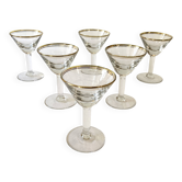 6 verres apéritifs de bistrot