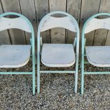 Series of 3 751 model folding chairs from Thonet