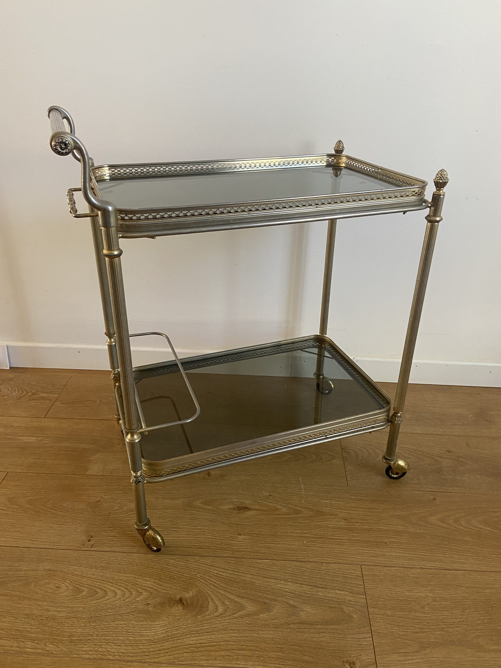 Vintage service service with removable trays 70s