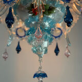 Venetian chandelier in multicolored Murano glass, circa 1930