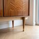 Vintage Scandinavian wooden buffet with marquetry.