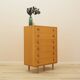 Ash veneer chest of drawers, Denmark, 1970s