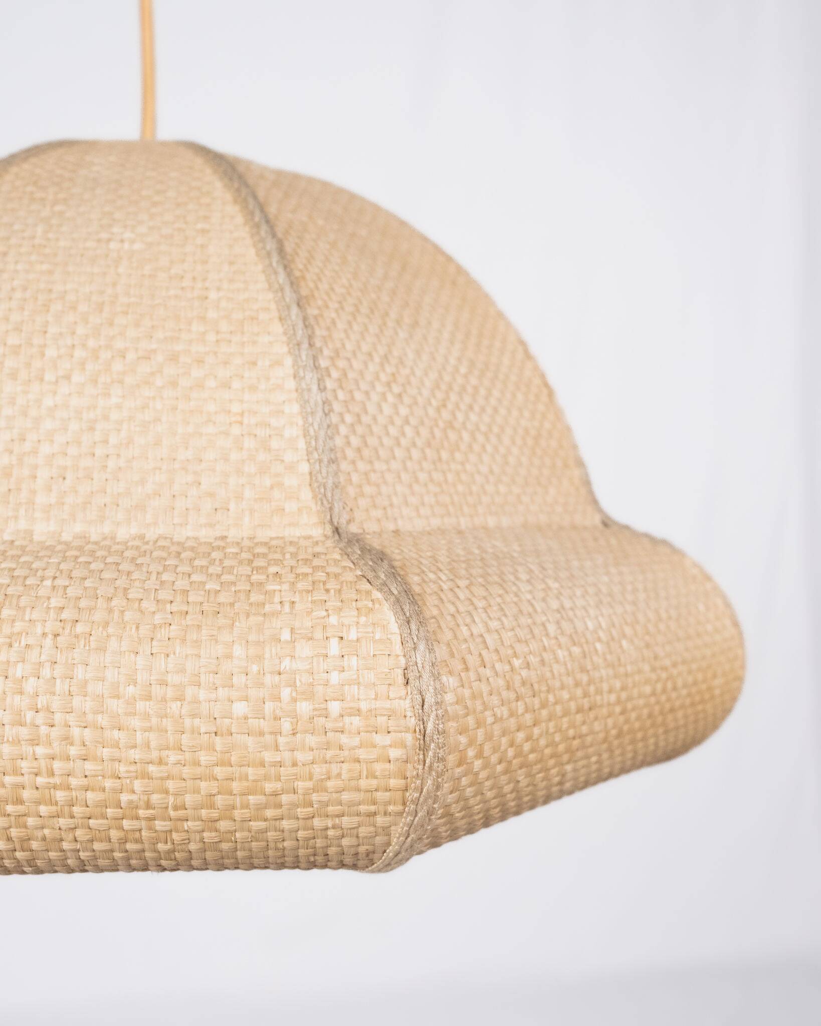 Suspension in natural raffia, France, 1960s