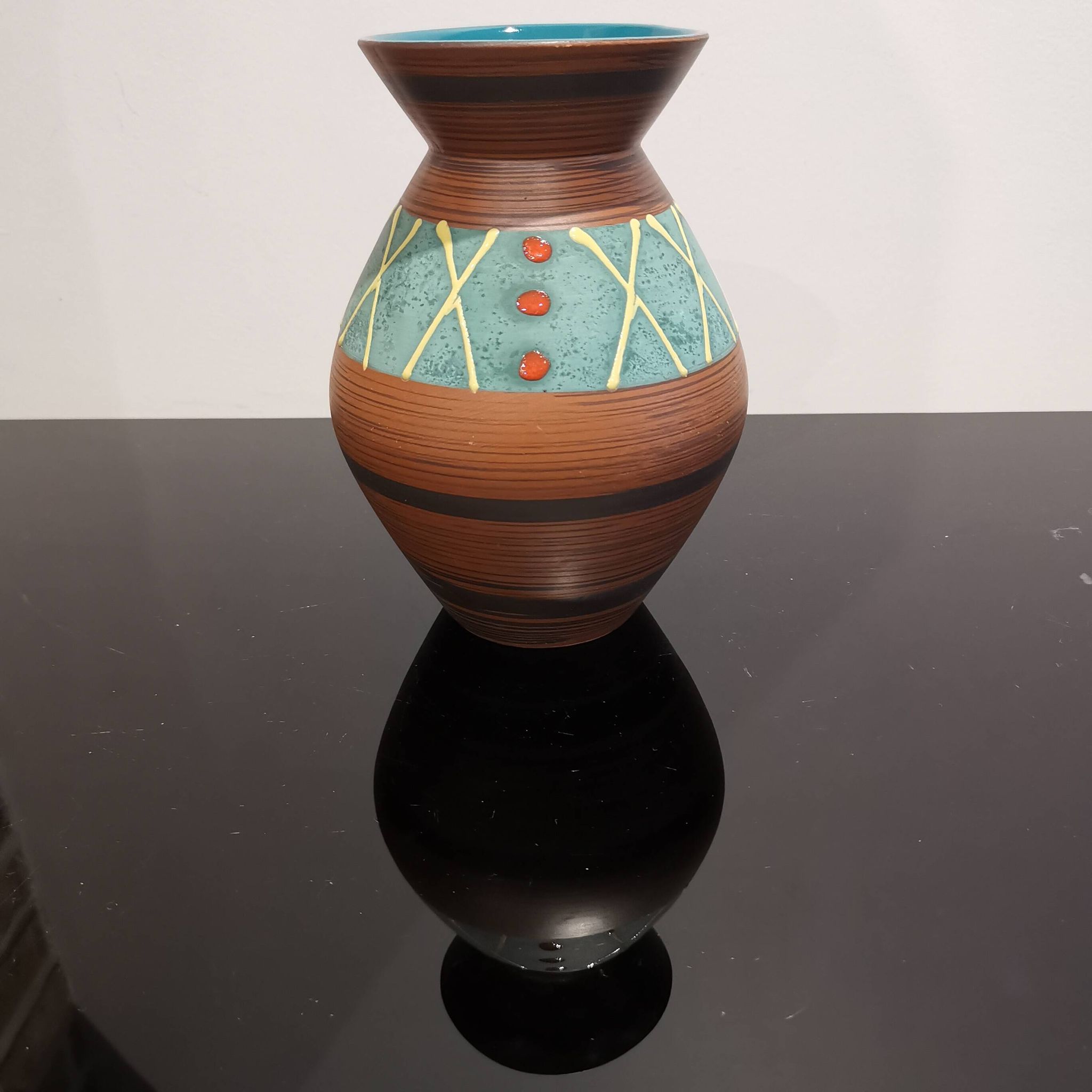 Vase vintage W.Germany 638 Design rétro vintage 60/70