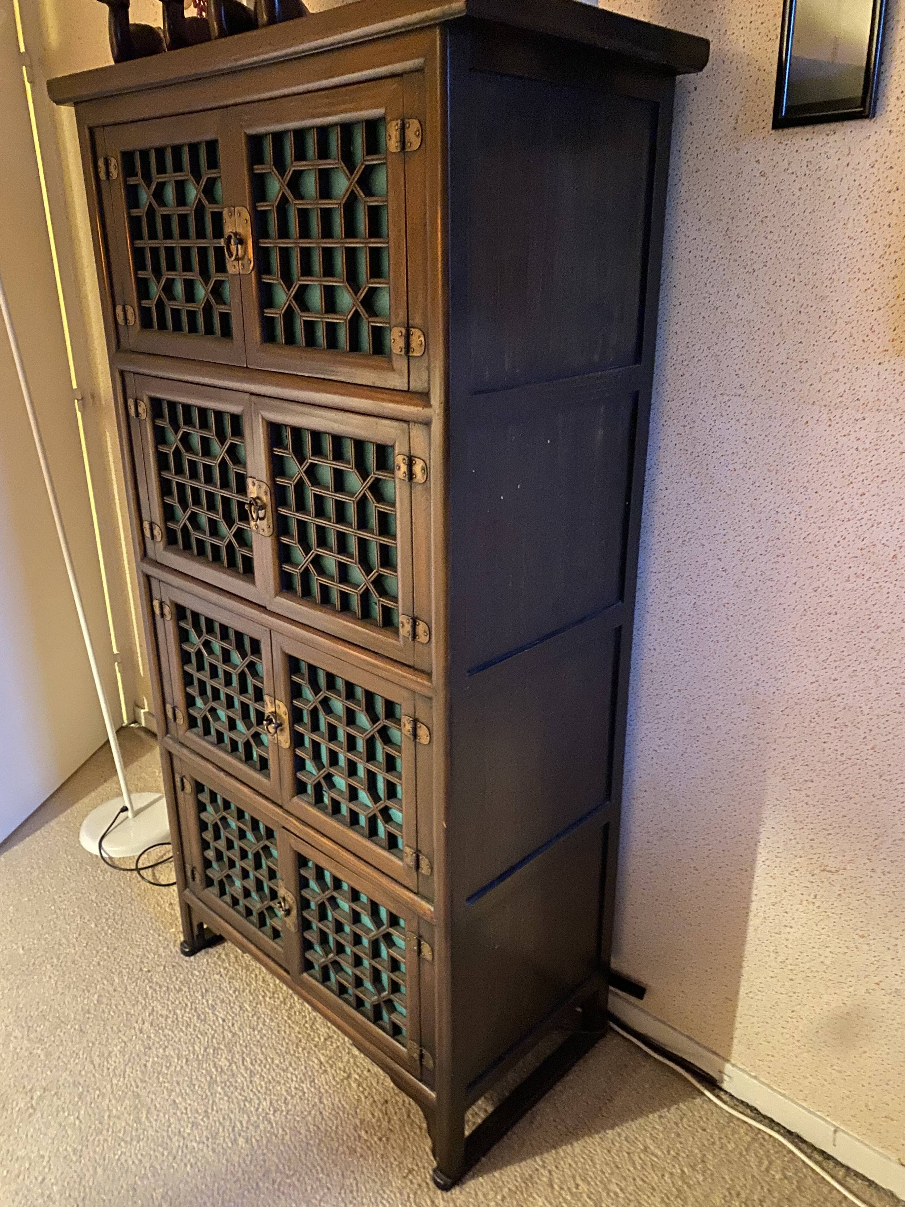 Korean wooden storage cabinet