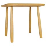 Sculptural mid-century stool in solid oak by Carl Gustaf Boulogner, Sweden, 1950s.