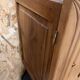 Vintage Art Deco buffet Isidore, solid wood, 2 doors and mirror.