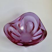 Grand bol en verre de Murano violet