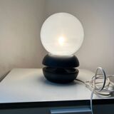 Vintage mushroom lamp, round globe, 1970s