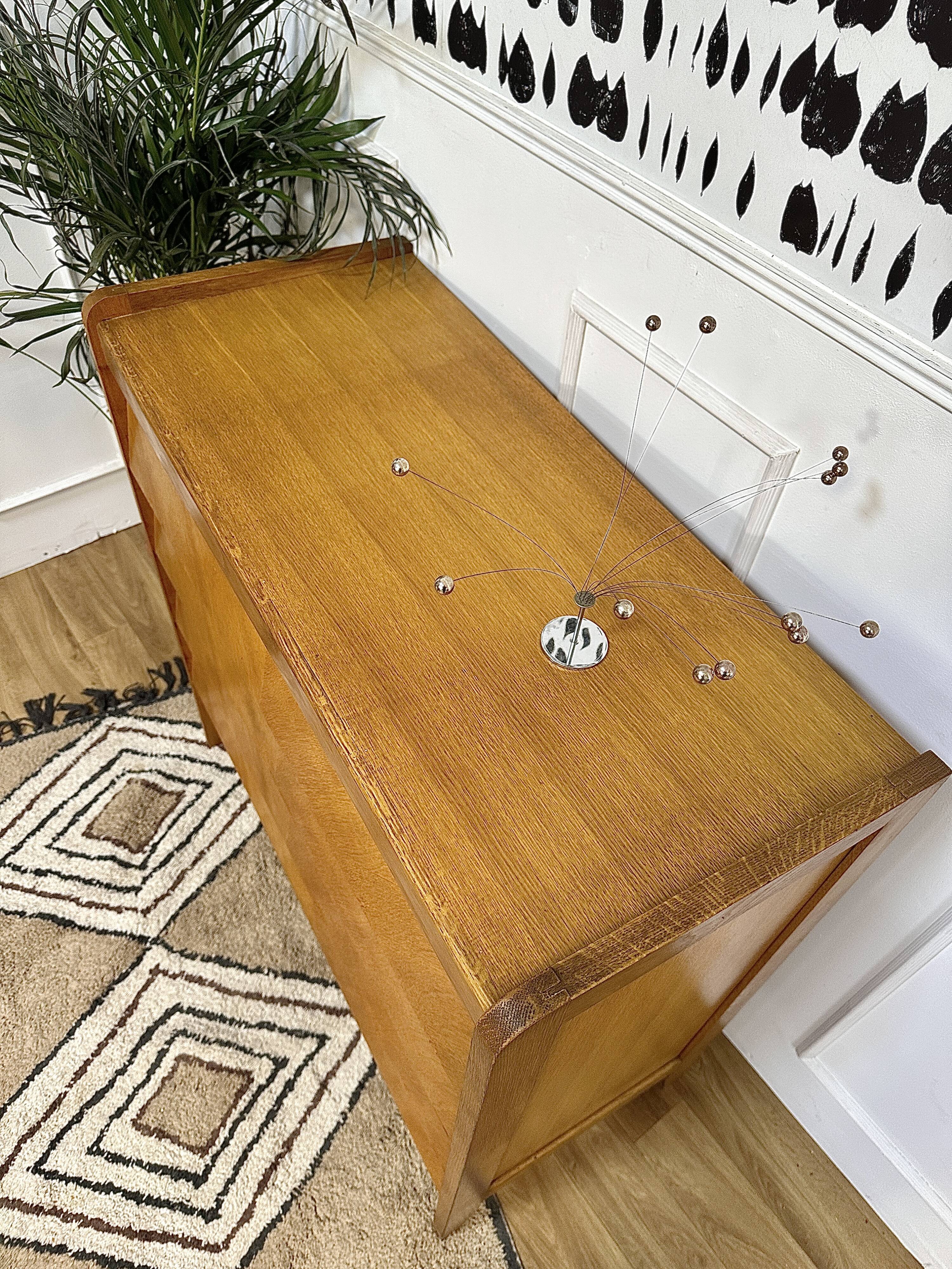 Scandinavian chest of drawers inclined drawers