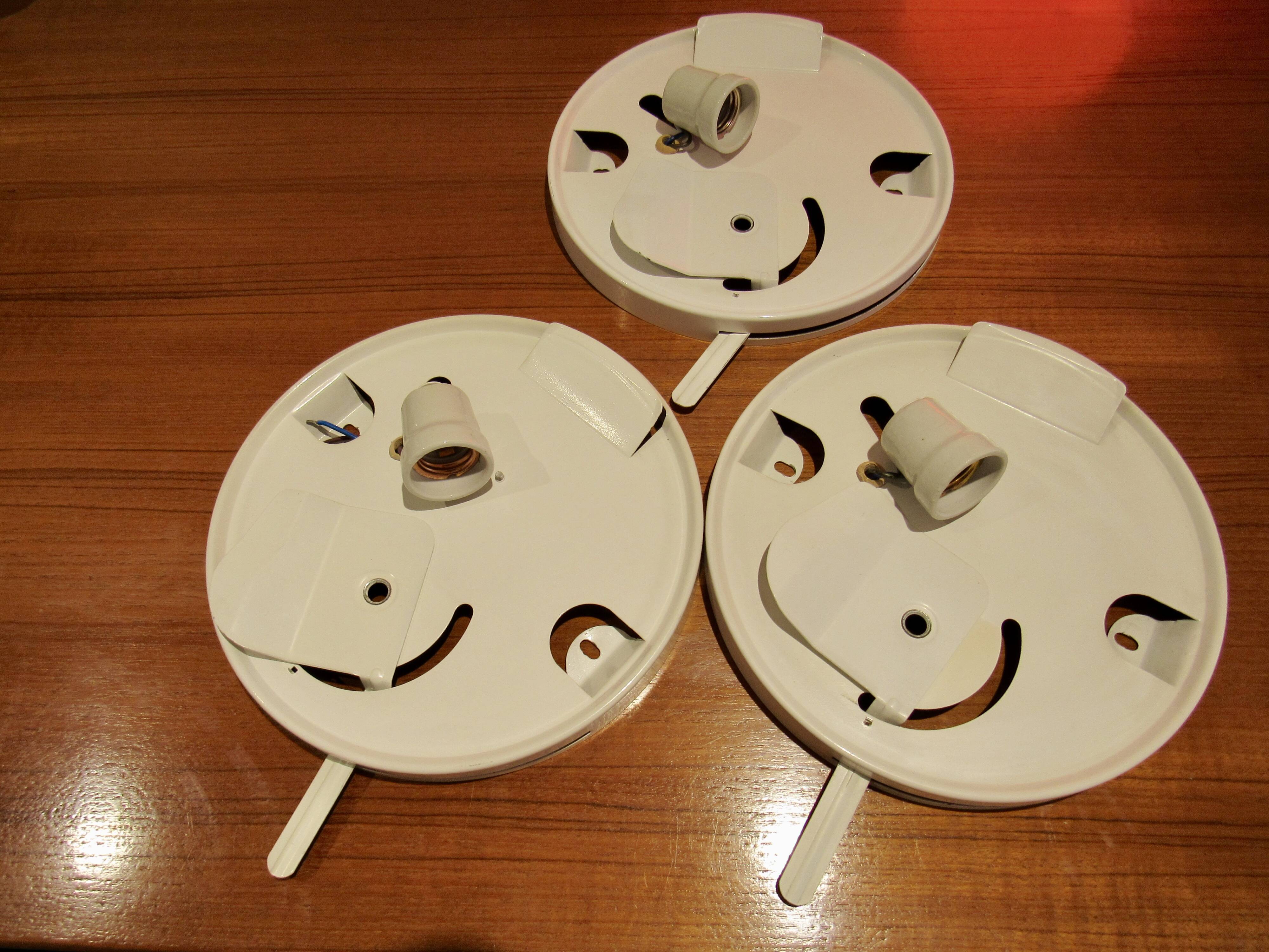 Vintage white glass Lita ceiling lamp