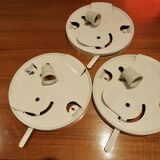 Vintage white glass Lita ceiling lamp