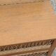 Vintage chest bench from the 50s in oak and rattan