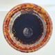 Modern West German Fat Lava Pottery Vase – Volcanic Orange & Red