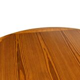 Vintage Design Pine Dining Table, Oval Table from the 1970s
