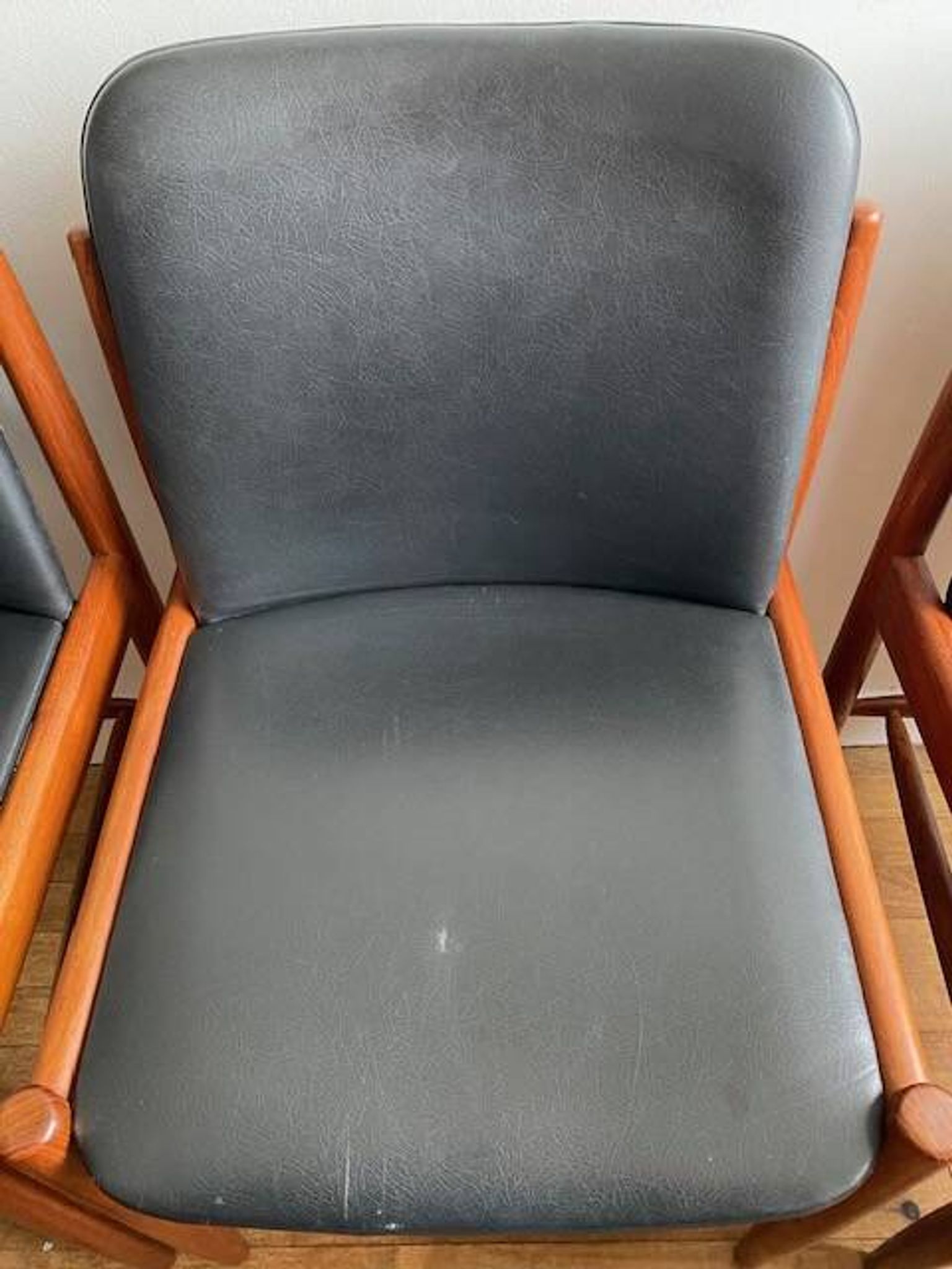 6 chaises teck scandinave vintage