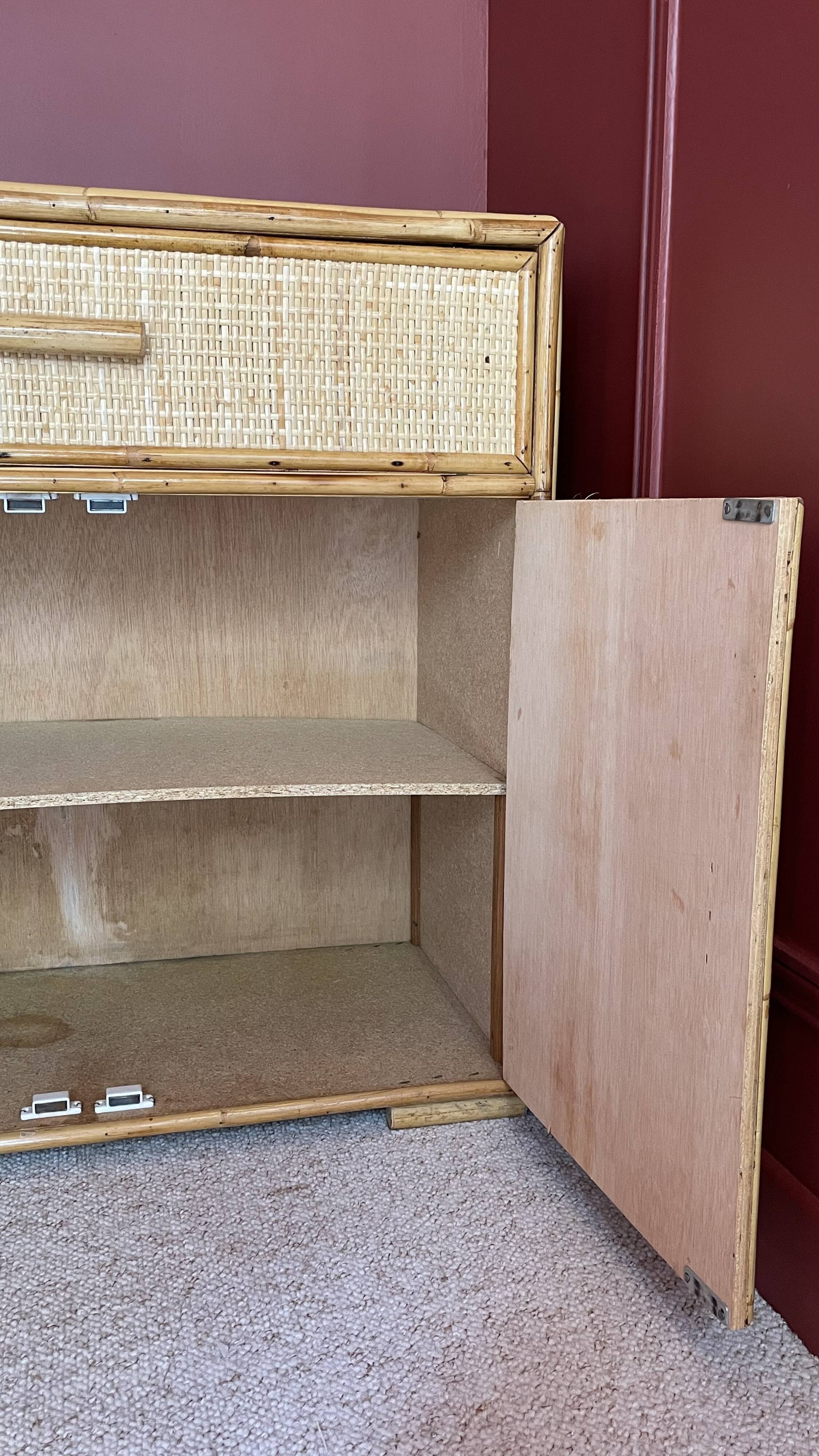 rattan chest of drawers