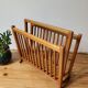 Light wood magazine rack