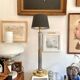 Le Dauphin lamp in silver and gold metal