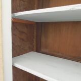 Library, vintage dresser re-enchanted in cloud gray.