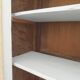 Library, vintage dresser re-enchanted in cloud gray.