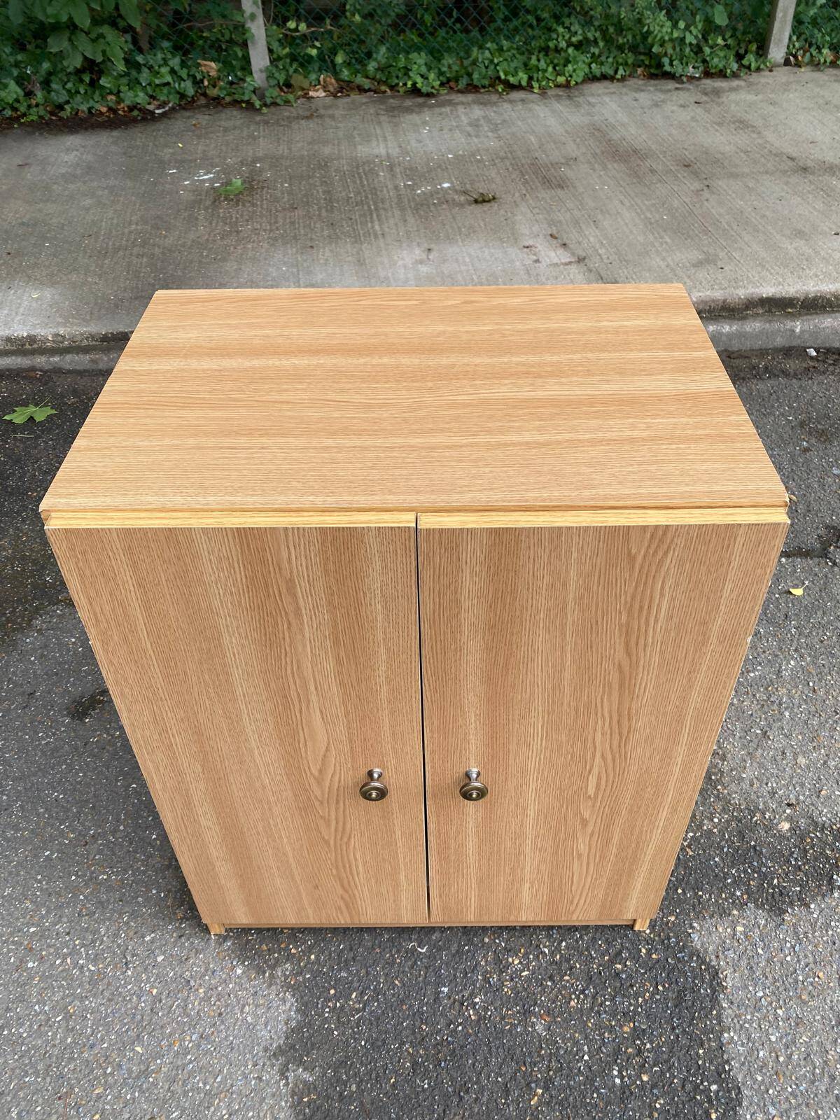 Scandinavian chest of drawers in bleached oak effect wood