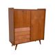 Vintage secretary cabinet with compass feet 1960
