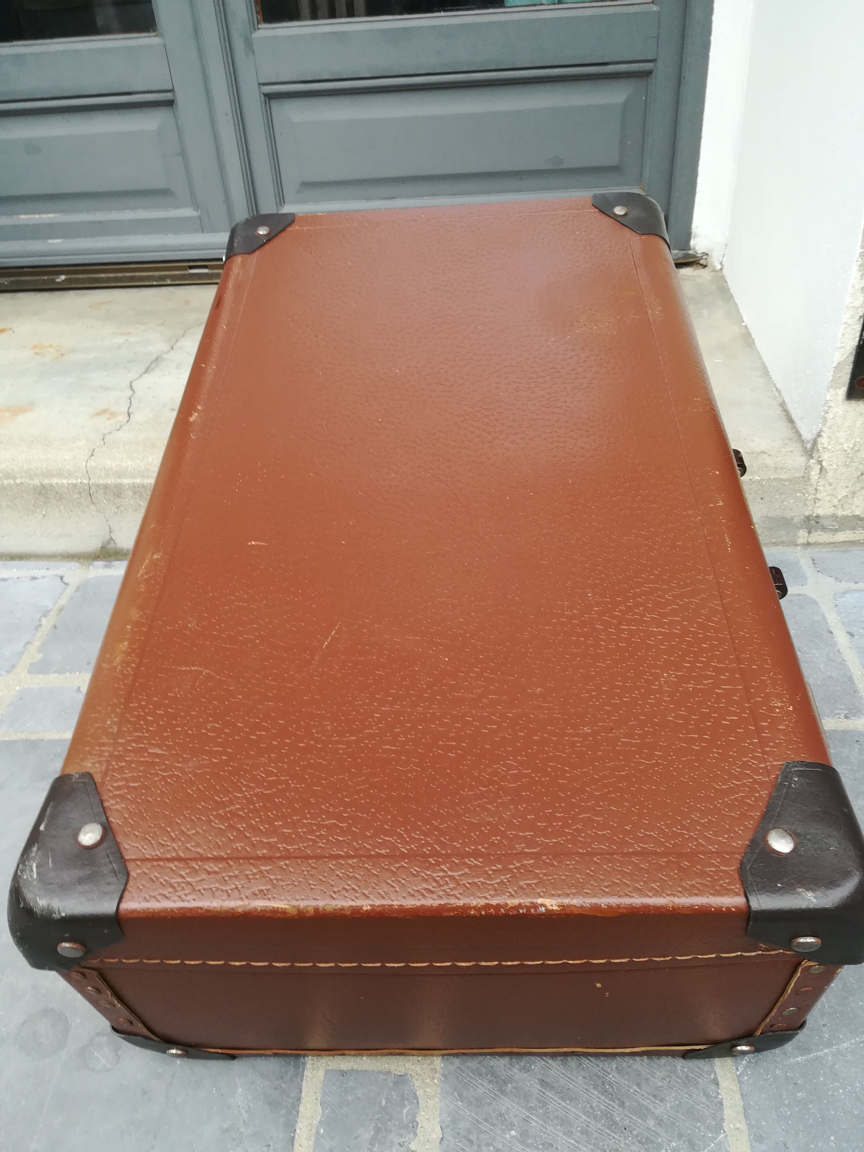 Old cardboard suitcase