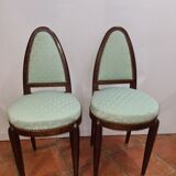 Art deco style mahogany chairs