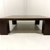 Danish coffee table in wenge end-grain mosaic Tranekaer Denmark