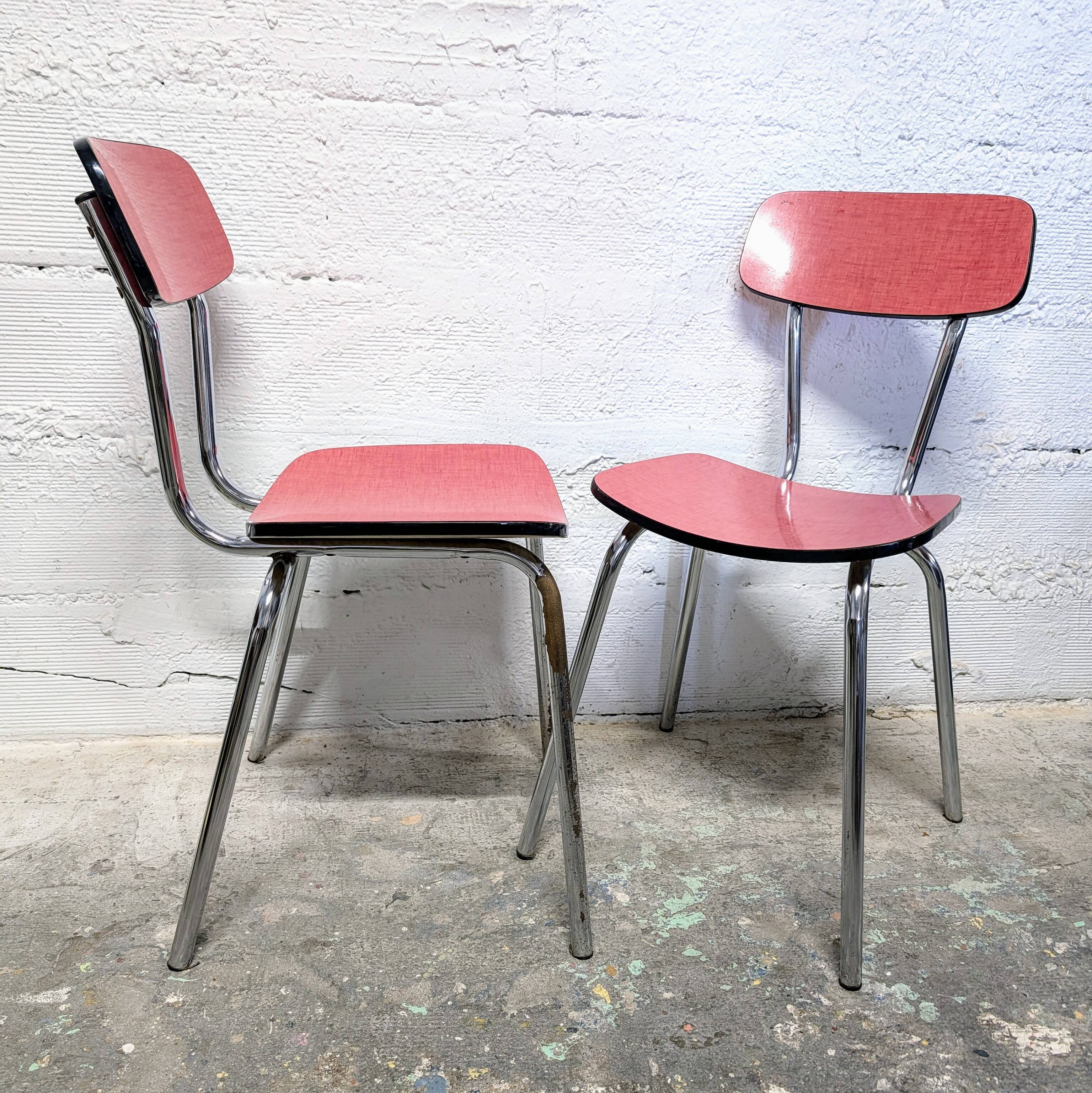 Pair of Formica chairs