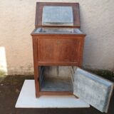Furnished cooler of profession trade brewery in late XIX century oak bar