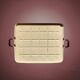 Large vintage enameled sheet metal tray