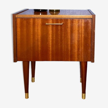 Vintage art deco bedside table, S.E.M.B. Registered model
