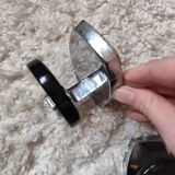 2 tempered glass coat hooks Space Age, 1970s