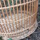 Antique rattan parrot cage 85 cm high