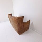 High Back Sofa in Cognac Leather by Gerard Van Den Berg for Montis, 1980s