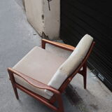 Scandinavian teak armchair from the 60s