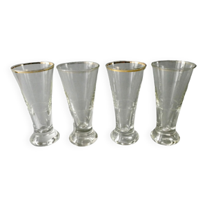 4 verres de bistrot, à pastis,