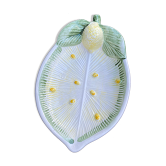 Dish shape and lemon décor