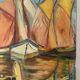 Marine - sailing boats, oil on canvas signed