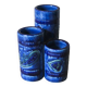 Vase triple en céramique, collection Rimini Blu par Aldo Londi