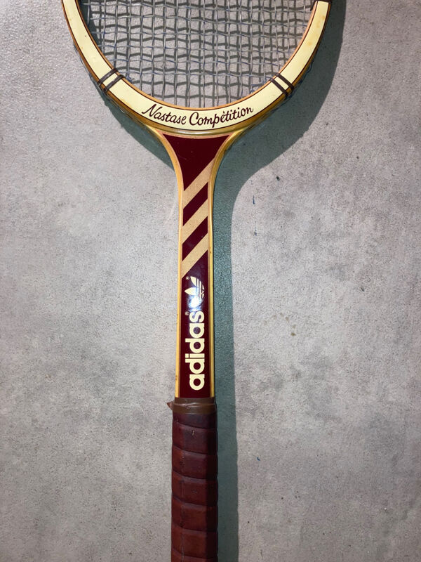 Raquette Tennis Vintage Adidas Nastase Competition + Presse Zephyr