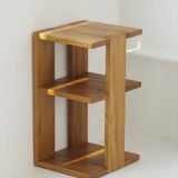 Shelf / Console in solid wood (Elm) vintage Regain house Circa 1980