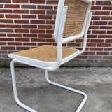 Set of 4 Cesca b32 model chairs in white