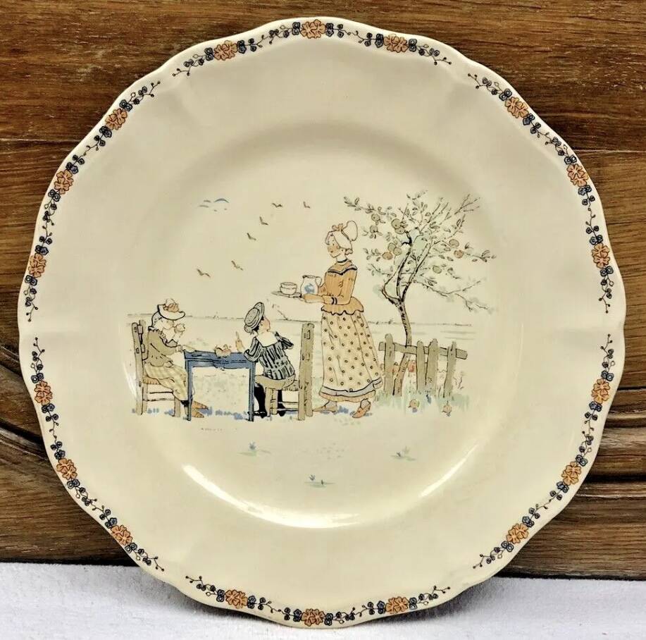 6 Sarreguemines Enfants Richard dinner plates