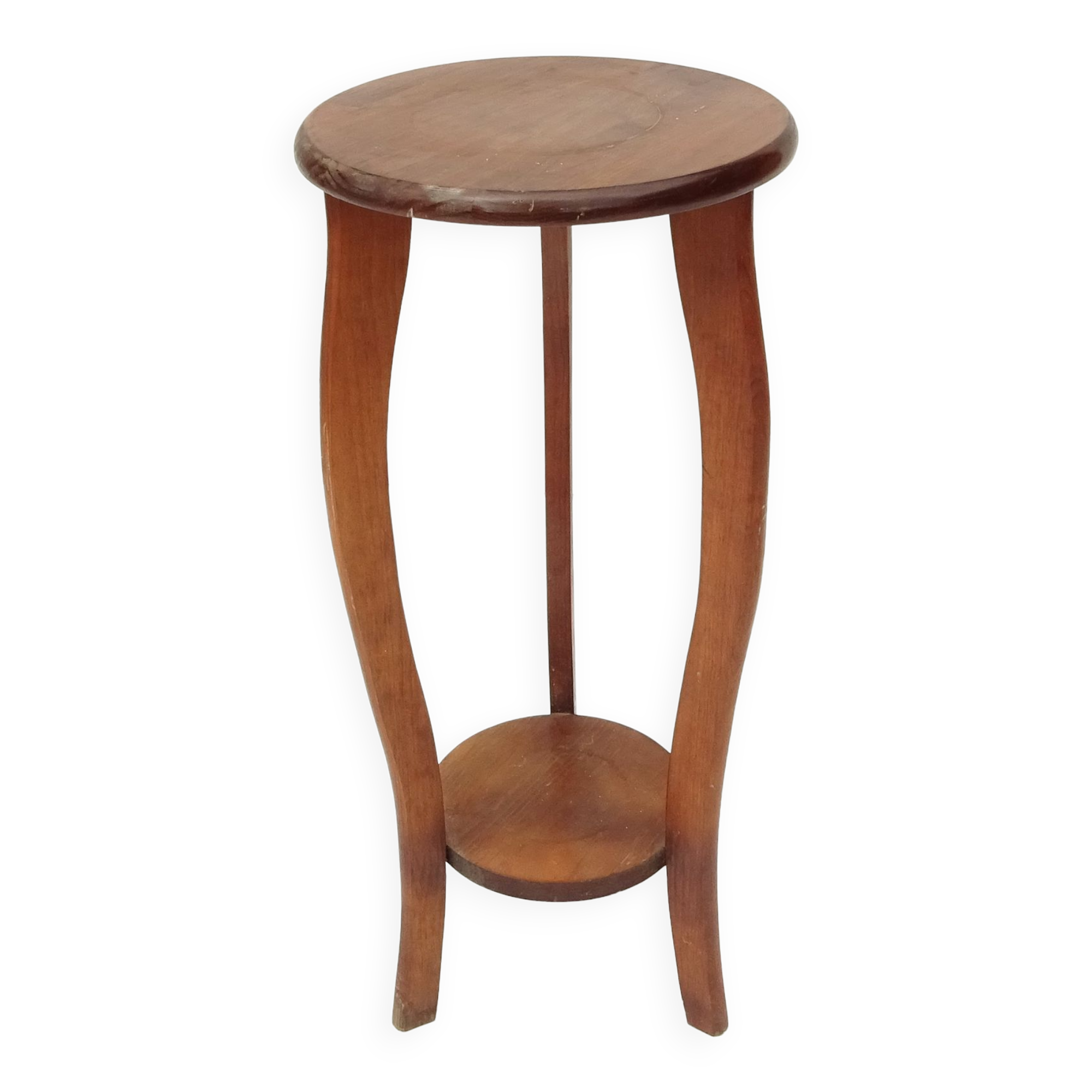Wooden pedestal table