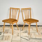 Set of 2 Dining Chairs, 1960s, Czechoslovakia