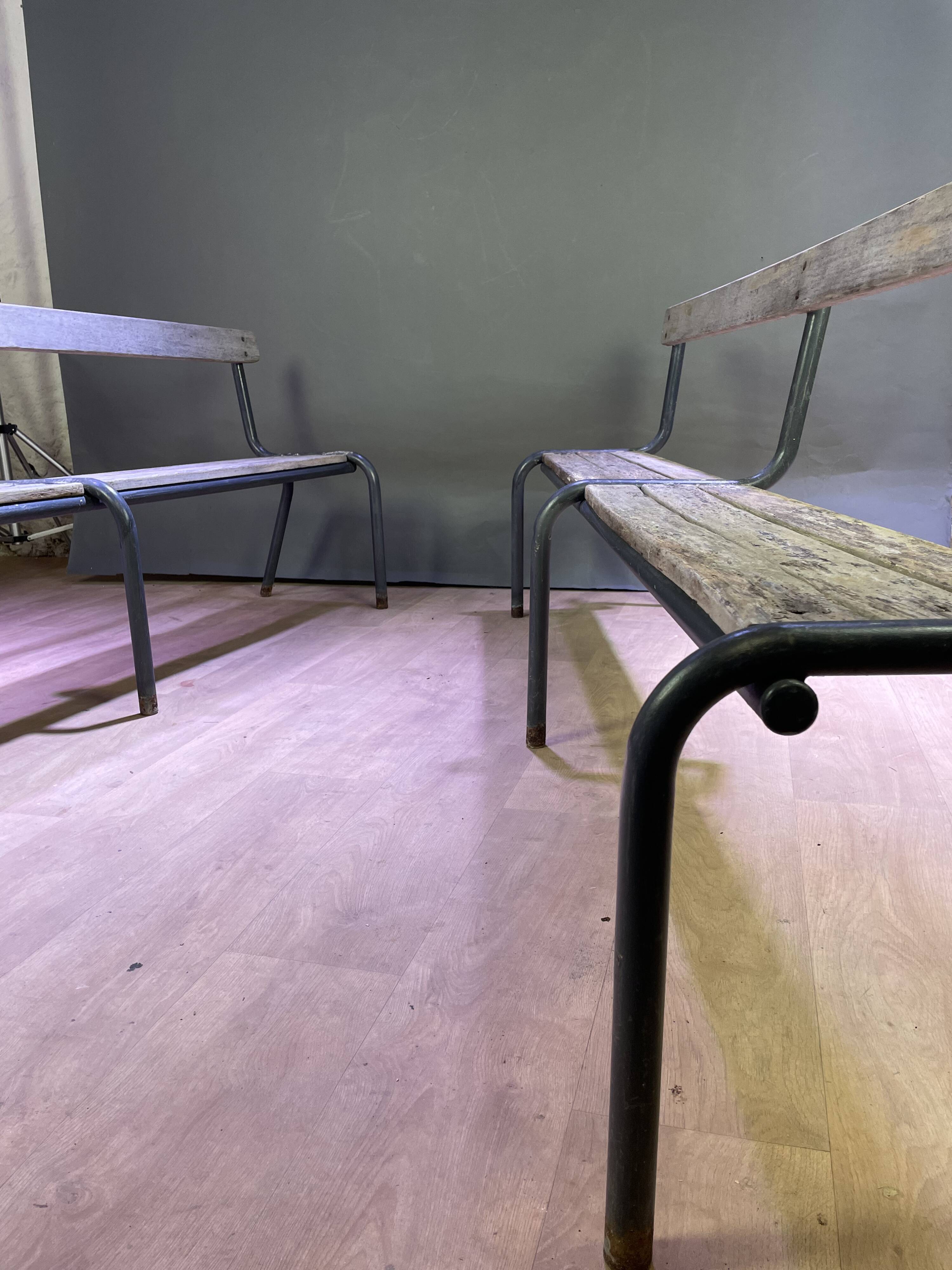 Pair of farm benches