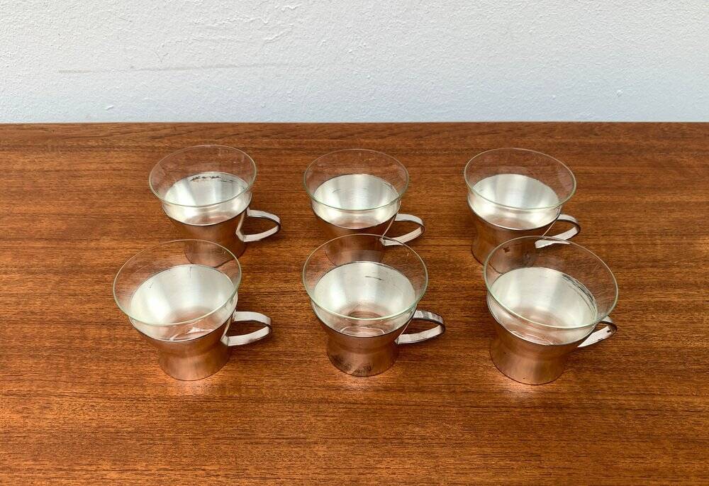 Mid-century German tea glasses by WMF, 1960s, set of 6.